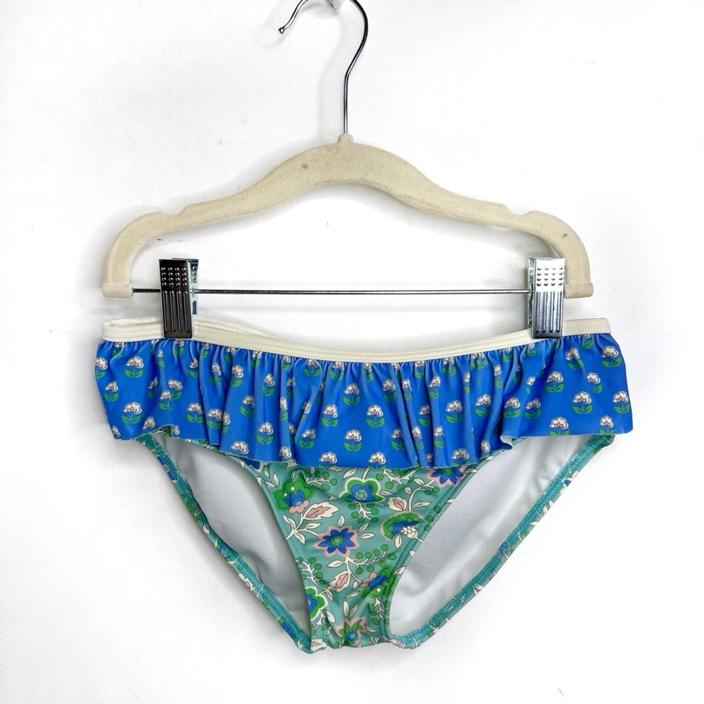 Mini Boden Mixed Floral Pretty Peplum Bikini Bottom Size 9/10